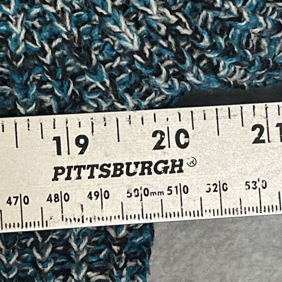 Vintage Barnaby Marled Turtleneck Sweater Large Multi Full Length Grandpa Unisex - Picture 5 of 7